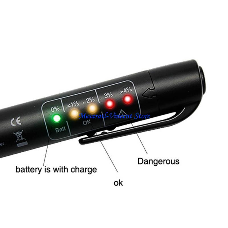 A70F Brake Fluid Tester Pen Car Brake Oil Water Content Quick Detection LED