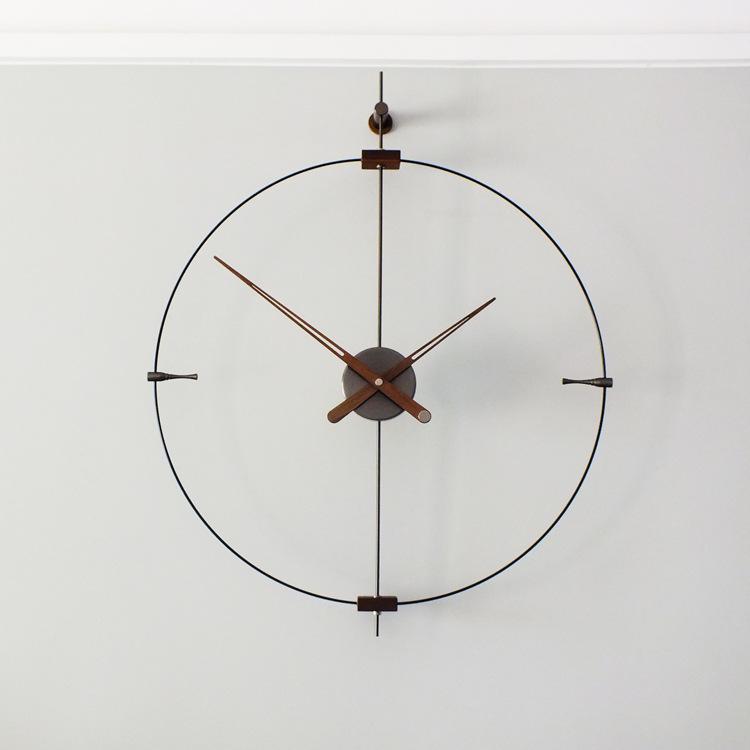 Modern Minimalist Nordic Wall Clock - Silent, Fashionable Design with Unique 3/9 Scale