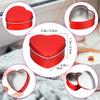 2 oz Heart Shaped Metal Tins with Lids Empty Candle Jars Candle Containers Cans for Making Candles Heart Box for Mother'