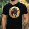 T-Shirt Herren Minotaurus Comic Motiv Baumwolle Größe XS bis 5XL