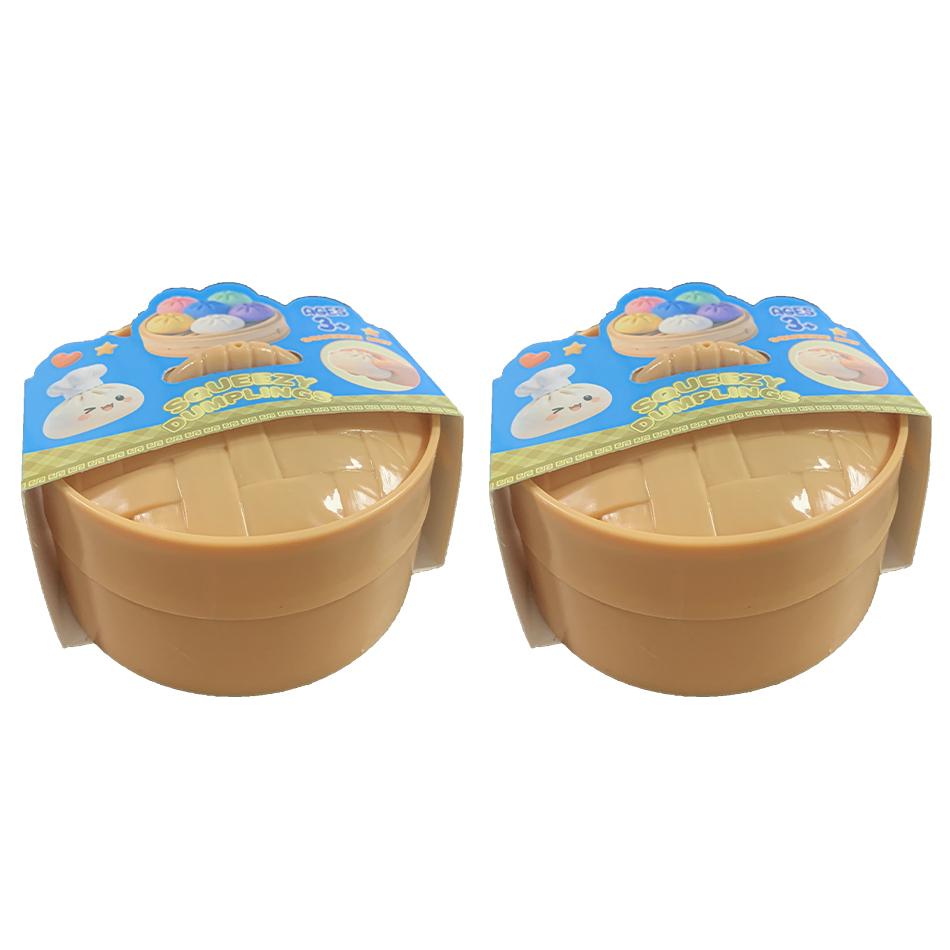Simulation Dumpling Squeezable Toys Squishy Colorful Glitter Anti Stress For Children Adults Stress-Relieving Toy