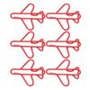 100pcs Airplane Shaped Paper Clips Rust Prevention Plating Process Cute Paper Clip for Scrapbooking Card Making