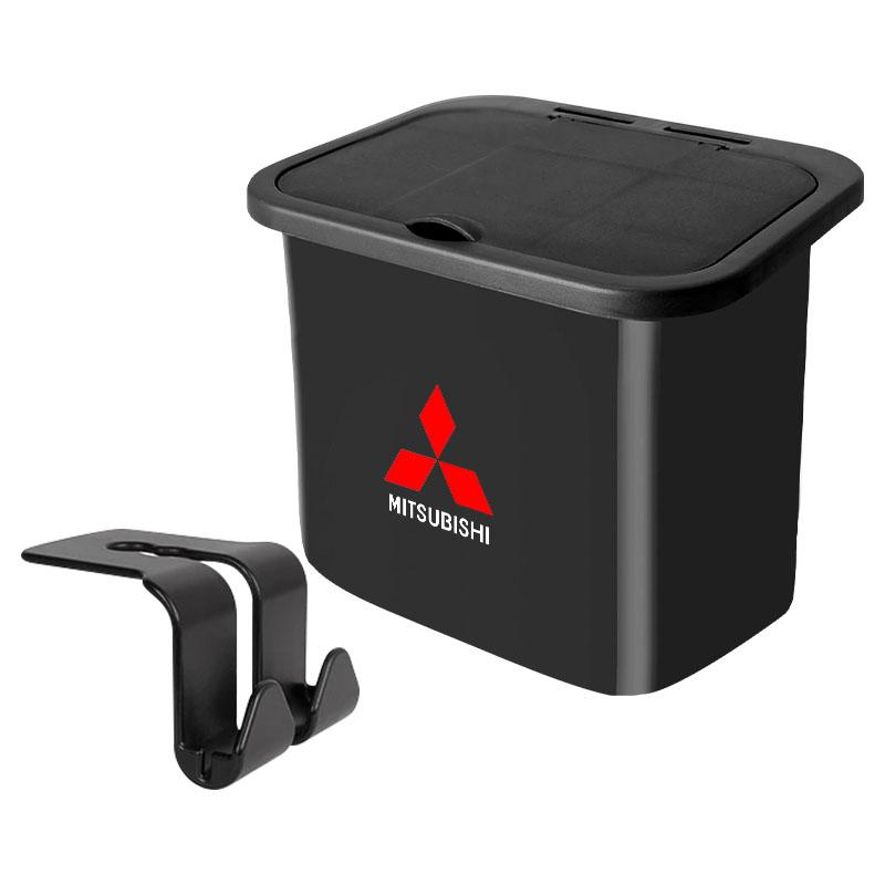 Car Seat Back Hanging Trash Can Storage Case Rear Row Organizer For Mitsubishi Outlander Lancer 10 9 ASX RALLIART Eclipse L200 Pajero