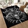 Dark Gothic Skull Art Floor Mats for Living Room, Bedroom and Room Decoration Are Suitable for Gifts.