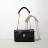 Neue gewebte Schultertasche aus echtem Leder, exquisite und hochwertige Crossbody-Tasche, Kettentasche für Pendler, Klappentasche