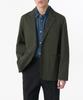 Cotton Herringbone Out-Pocket Blazer [Khaki]