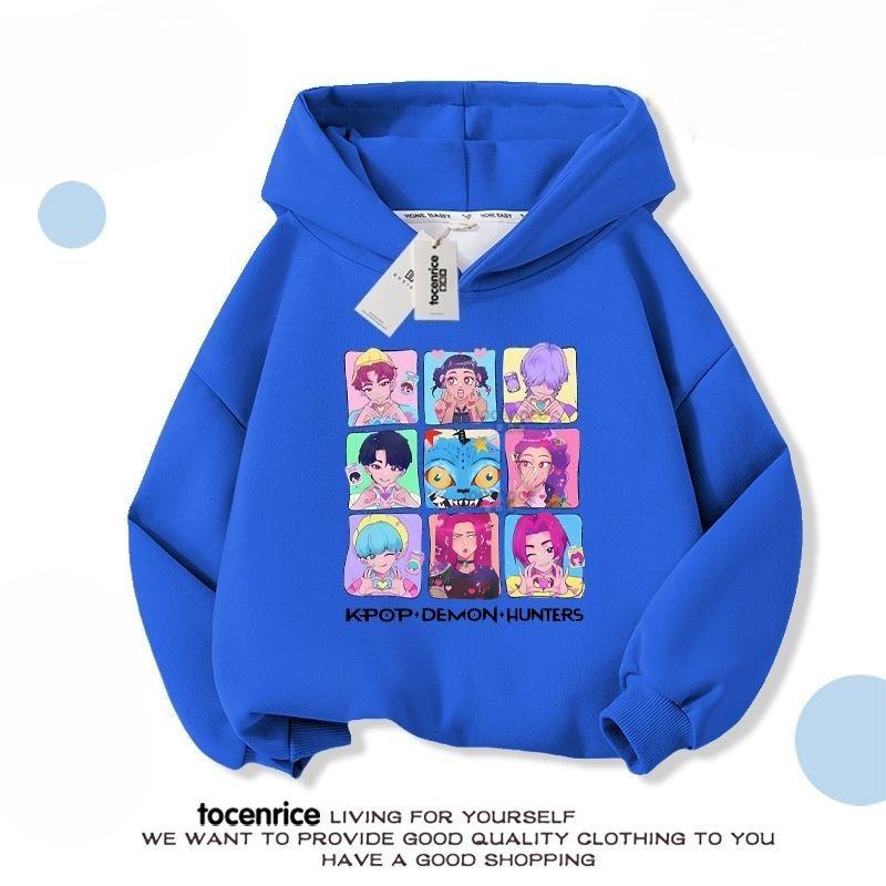 

Детские повседневные худи команды «Охота на ведьм», модные худи с длинным рукавом свободного кроя для мальчиков и девочек на весну и осень 110