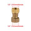 1/2" Außengewinde/Innengewinde Sechskant Messing Verbinder 304 Edelstahl T-Stück Winkel Gerade Adapter Gartenbewässerung Wasserhahn Kupplung