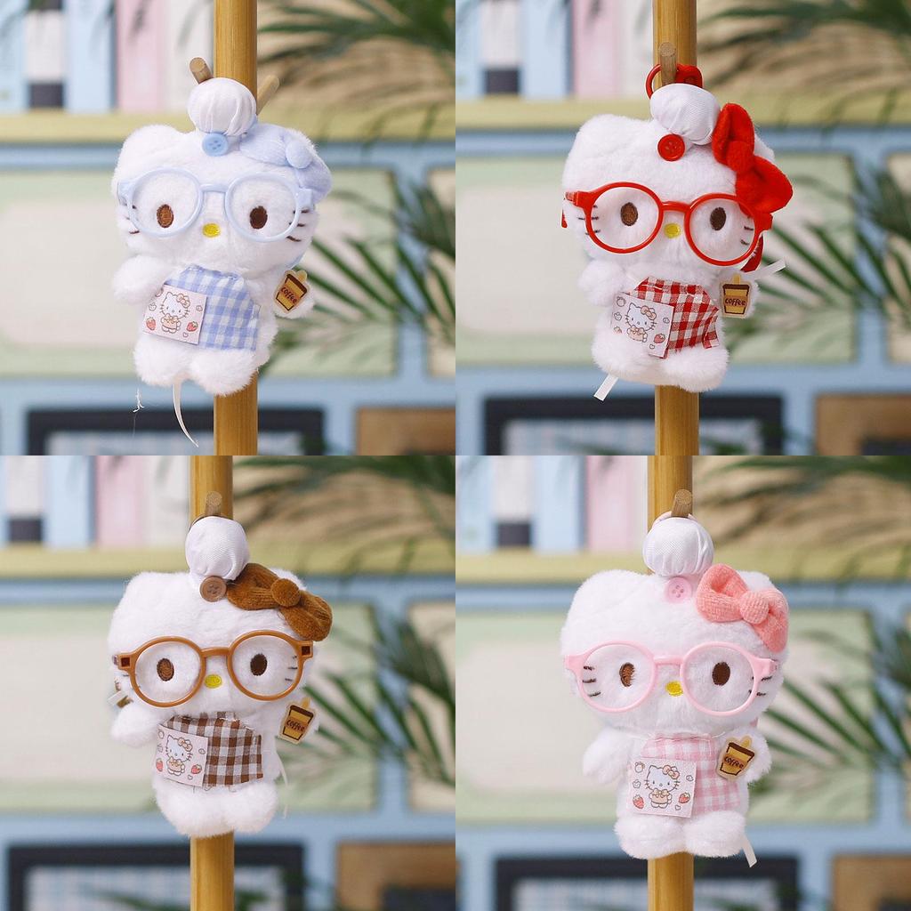 Cat Plush Keychain With Cartoon Design For Gifts And Bag Decor