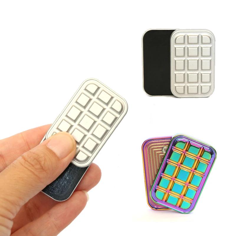 Fidget Slider Chocolate Shaped Magnetic Metal Fidget Toys EDC Adult Fidget Toys ADHD Anxiety Relief Toy Restless Toys