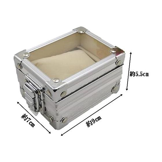 Used Watch storage case Watch case Aluminum watch case Watch Watch storage Aluminum watch collection case Watch collection case yy