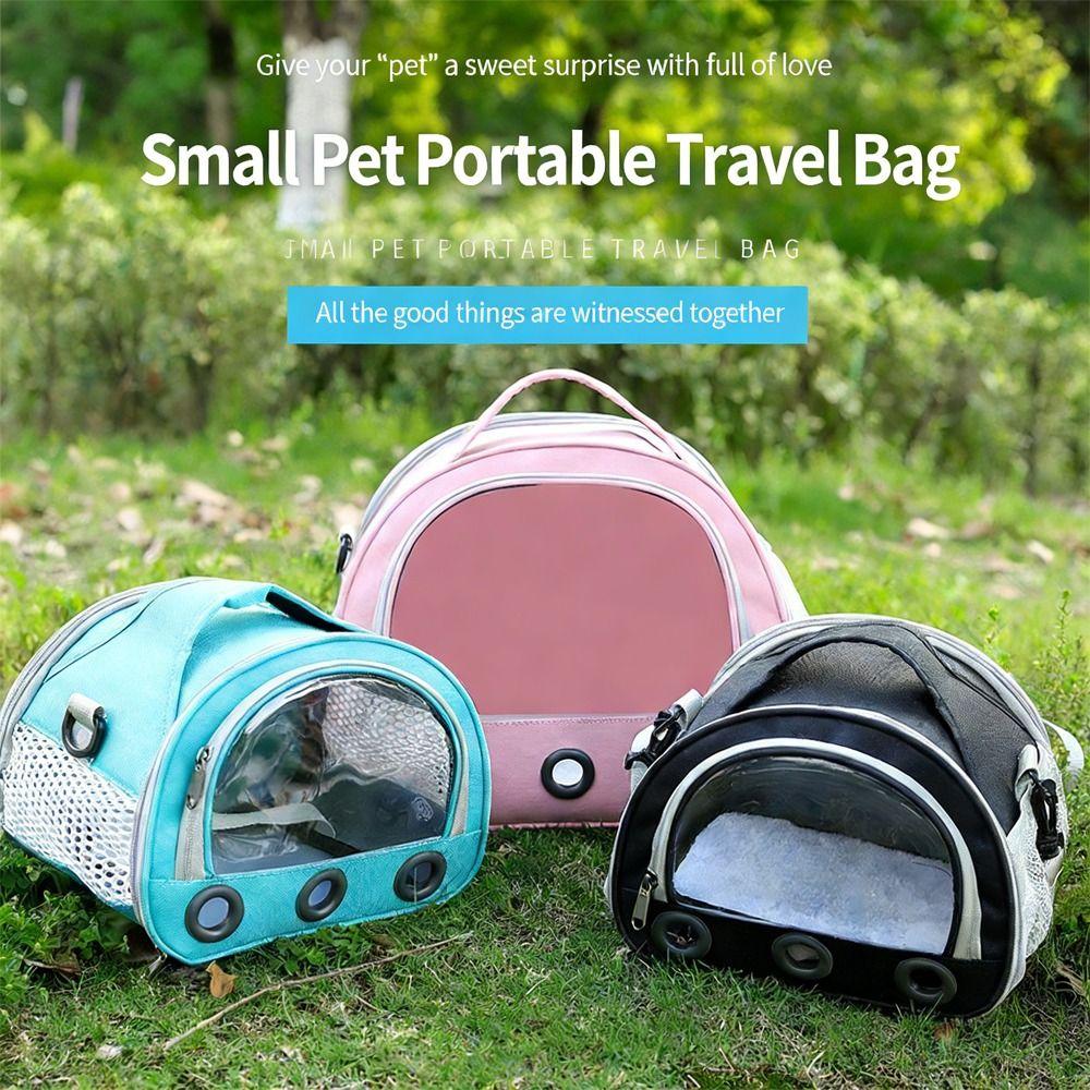 Safety Small Animal Travel Carrier Breathable Mesh Kitten Outgoing Handbag Vet Visit