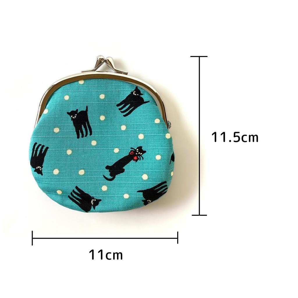 Made In Clasp 11 X Takehisa Yumeji Black Cat Design Kyosuke, Japan, Wallet/Coin Case/Pouch, 11.5cm, 3.3 Inches, Cotton,