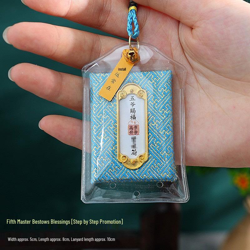 Lingyin Temple Amulet Sachet: Portable Charm for Phone, Car, or Purse – Health & Luck Pendant