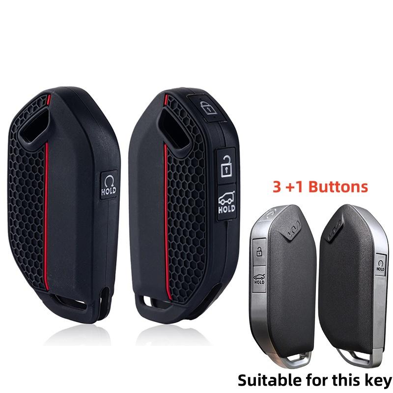 

4 Buttons Silicone New Key Case for Kia Sorento Morning Ev9 EV5 Protector Holder Key Case for Kia Picanto Ev9 Accessories 2024