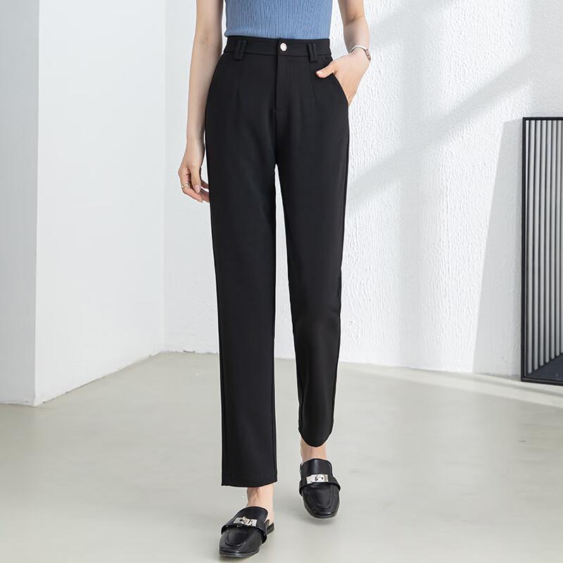 FanZhen Women's High-Waist Cropped Harem Suit Pants