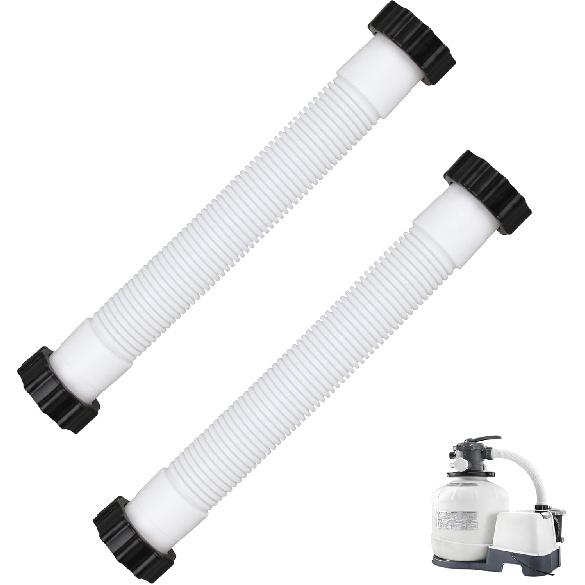 11388 Pool Sand Filter Pump Hose For Intex Sand Filter Pumps & Saltwater Systems, 14 Inch Above Ground Pool Interconnecting Hose For 26371CA