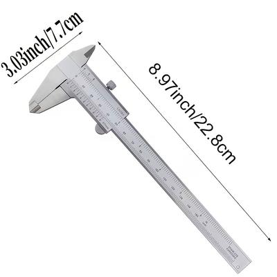 1Pc High-Precision Vernier Caliper 150mm Industrial Grade Vernier Caliper Open Mechanical Measuring Tool, Non-Electrical.
