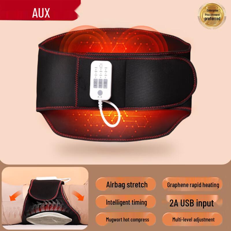 AUX Heated Lumbar Massager Belt