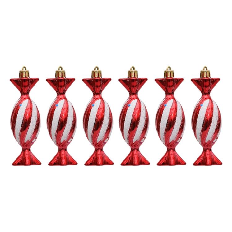 Portable Candy Cane Christmas Decors Elegant Spirals Candy Christmas Tree Hanging Ornament Home Decoration