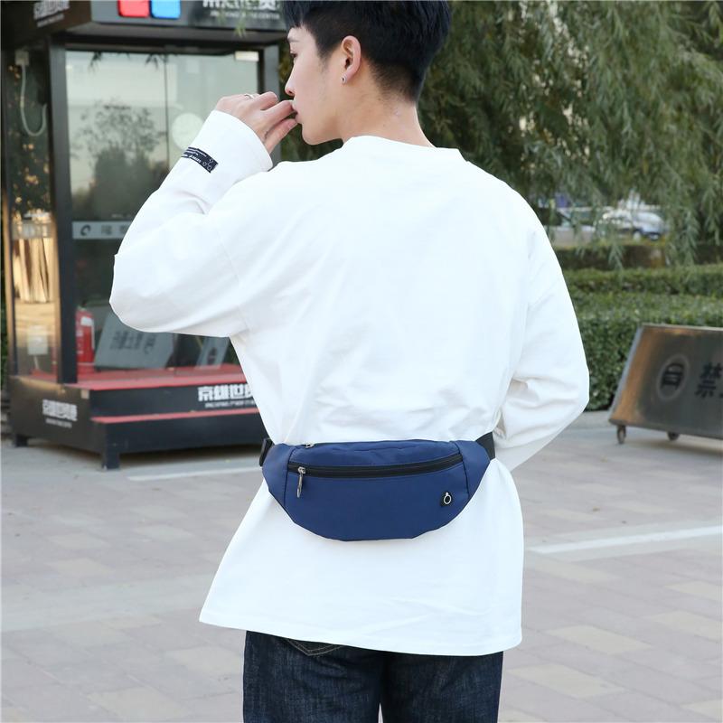 Outdoor Sport Hüfttasche, Herren Einfarbig, Mehrere Fächer, Tragbare Brusttasche zum Radfahren, Kompakt und Tragbar, Handy-Geldbörse, Umhängetasche