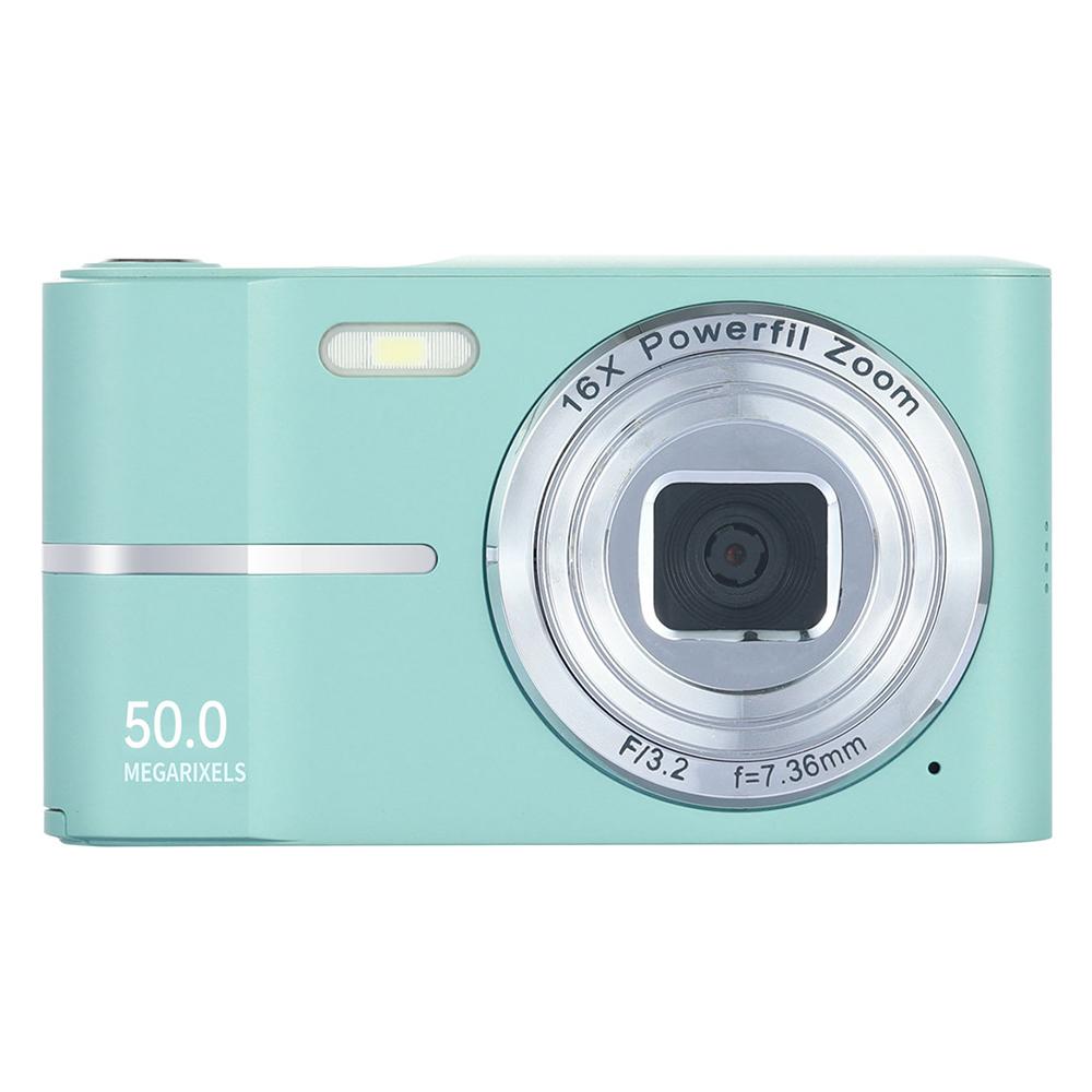 

M03 2.4 Inch Digital Camera Retro CCD Camera for Students Mini HD Video Recorder without TF Card Green
