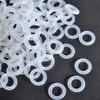120Pcs Silicone Rubber Environmentally Friendly Transparent Silicone O-Ring Switch Dampeners White For Cherry Keyboard