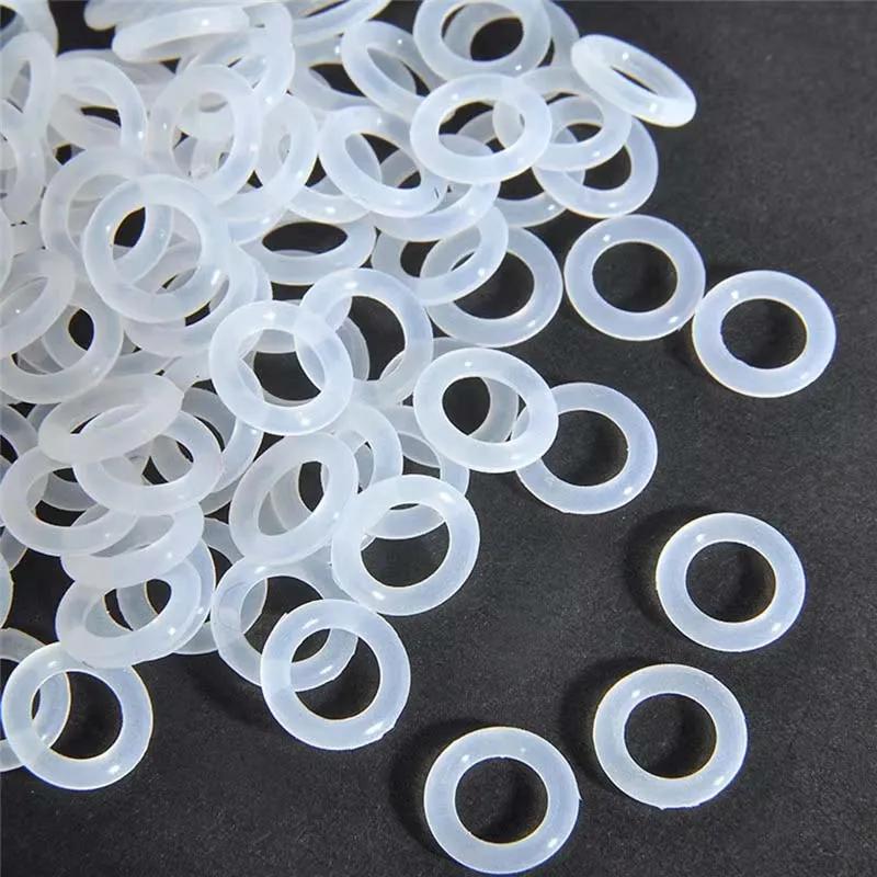 120Pcs Silicone Rubber Environmentally Friendly Transparent Silicone O-Ring Switch Dampeners White For Cherry Keyboard