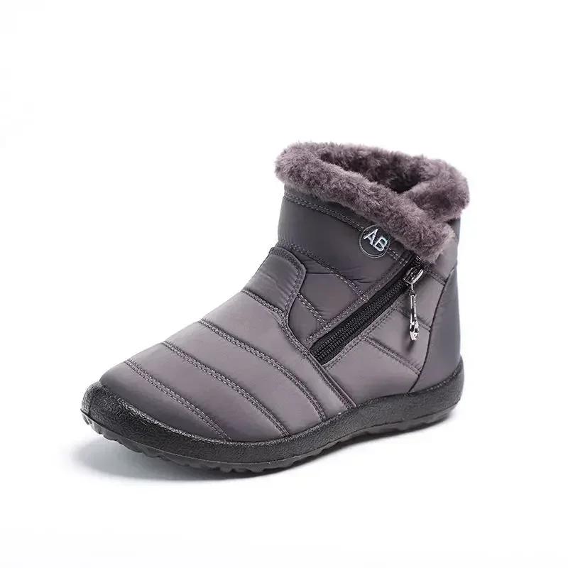 

Flat Tabi Womens Ankle Snow Boots Plus Warm Booties Shoes for Women Large Size Demi-season No Slipery Anti Skid Goth Slip Y2k 39 43