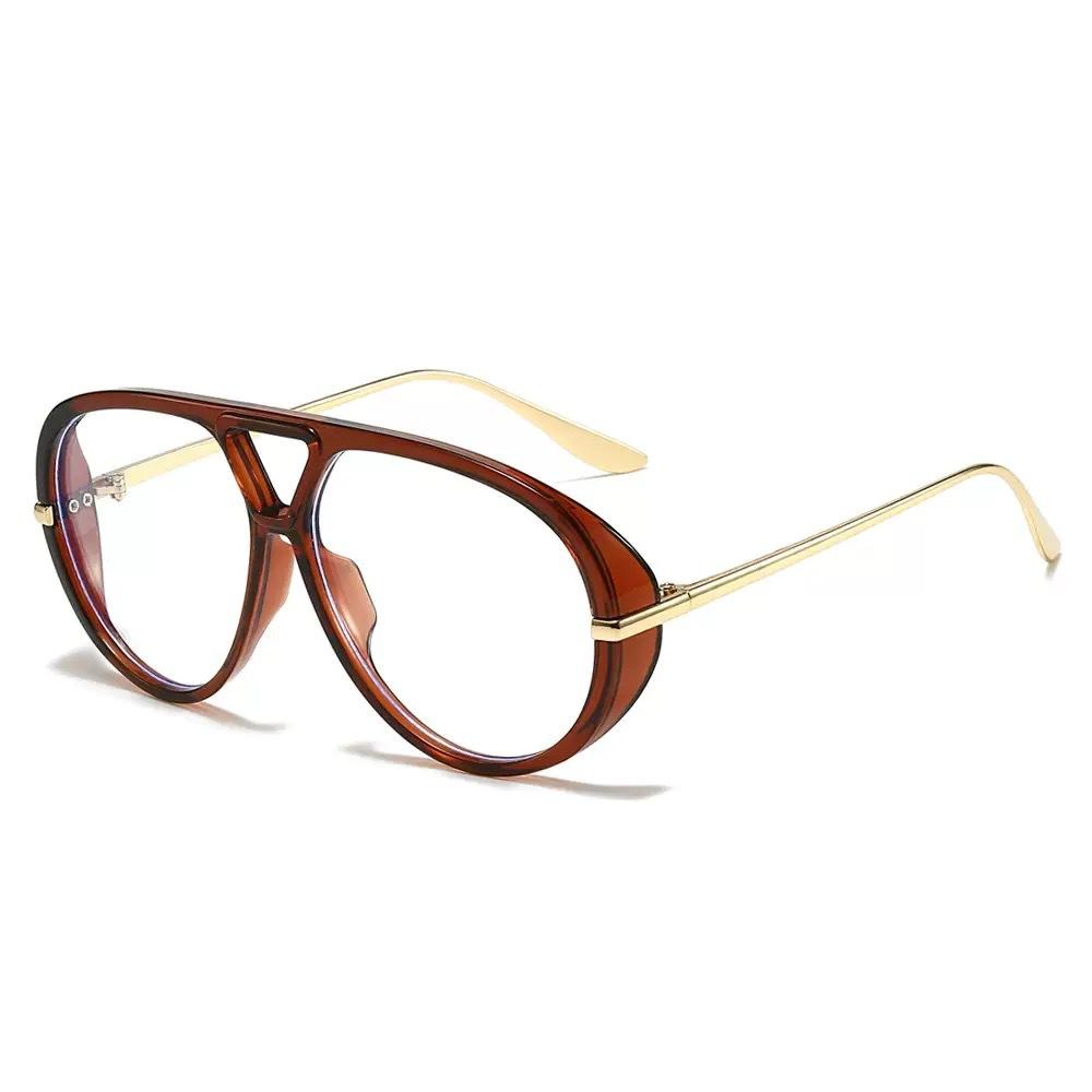 ins wind sunglasses, hip hop sunglasses, large frame pilot-style concave sunglasses, retro street shot-Z