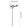3D Metal Pipe Windmill Wind Direction Compass Weather Vane Garden Decoration Airplane Weathervane Decorative Wind Direction