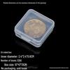 Transparent Small Square Plastic Box for Earphones, Jewelry, Beads, and Small Parts Storage (24-85)