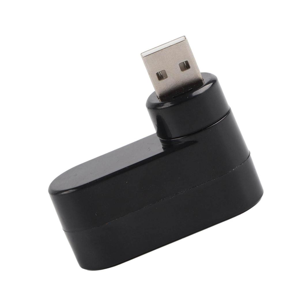 USB Hubs Ports USB 2.0 Mini Rotate Splitter Adapter Hub for PC Notebook Laptop Black