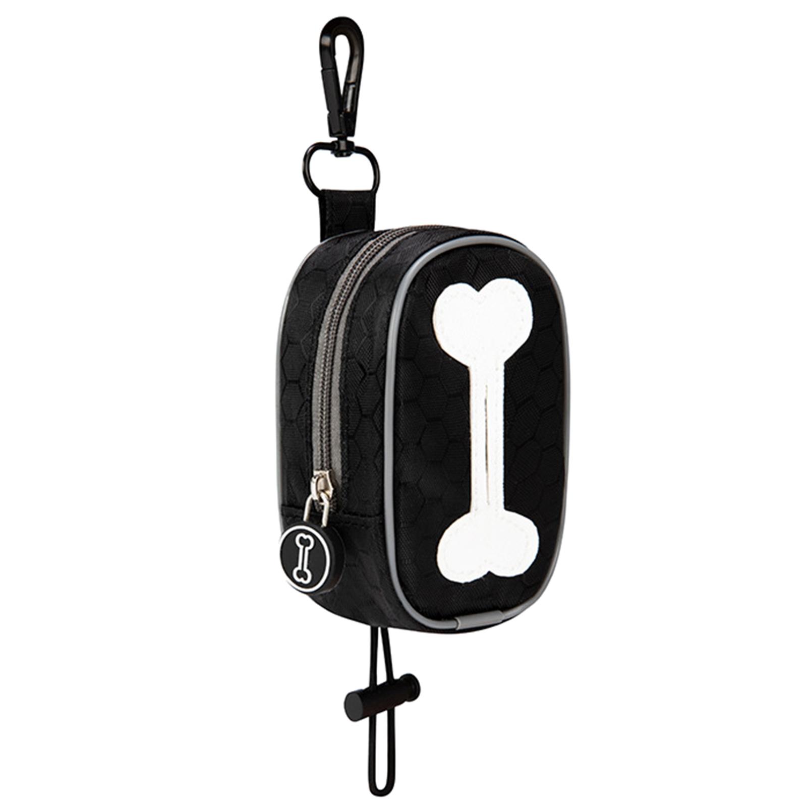 

Pet Poop Bag Holder Waterproof Fabric Dog Poop Bag Dispenser Outdoor Walking Poop Bag Dispenser for Dog Training Running чёрный