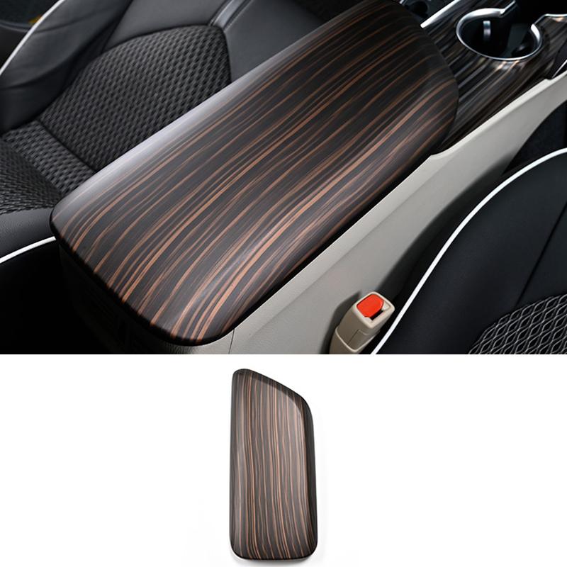 For Toyota Camry   Instrument Console Gear Water Cup Cover Air Vent Trims Car Interior Peach Wood Decoration