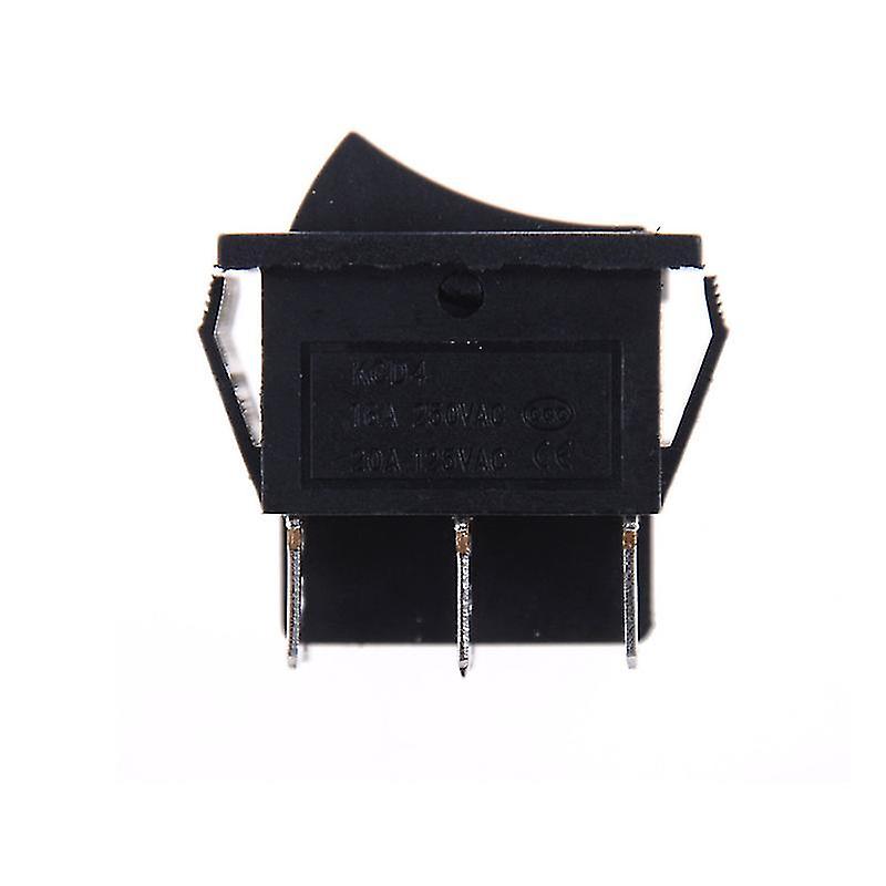 1pcs Kcd4 Rocker Switch Black Dpdt On/off/on 6 Pin 16a/250vac 20a/125vac Hfmqv