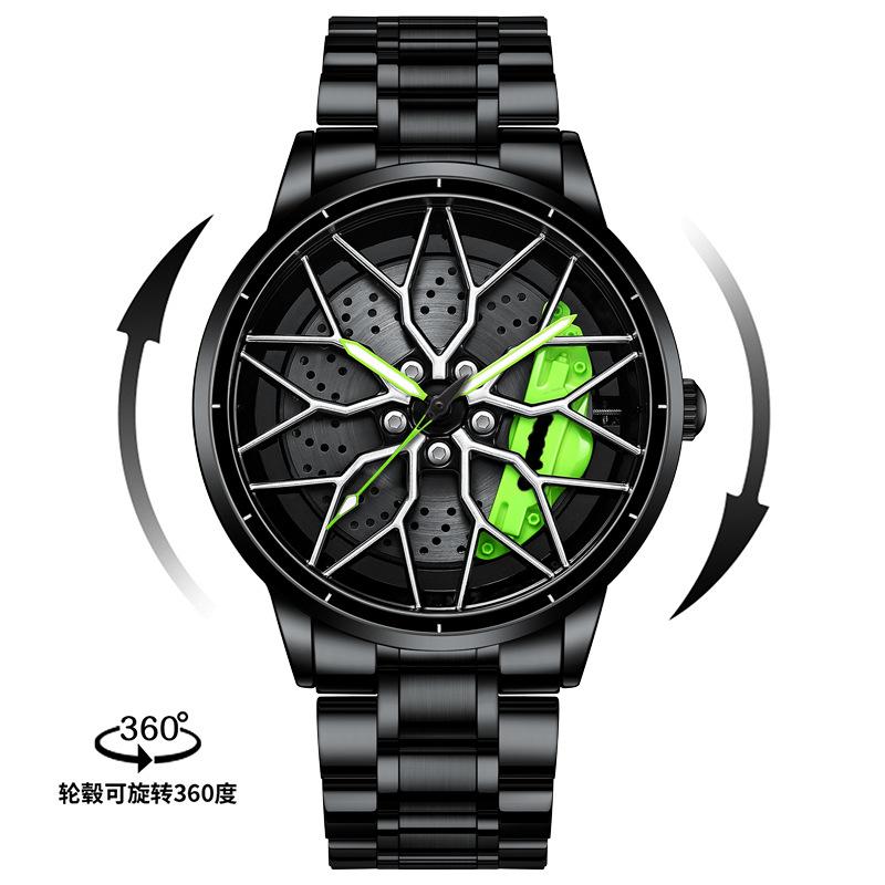 

Годинник SVJ Wheel Watch, тривимірний порожнистий дизайн, модифікований автомобільний суппорт, чоловічий годинник