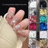 12Grids/Box Sparkling Flakes Nail Art Sequins Accessories Nail Decoration  Nail Art Supplies
