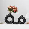 Nordic Witte Bloemenvaas Ontworpen Plastic Plantenpot Bloemenknop Fles Bloemstuk Displayfles Woonkamer Decor