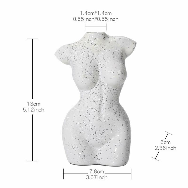 

Смола Домашний Декор Женский Боди-Арт Ваза Цветочные Украшения Стола Декоративный Фарфор Женская Ваза Бюст Украшение Комнаты Ремесла Ваза