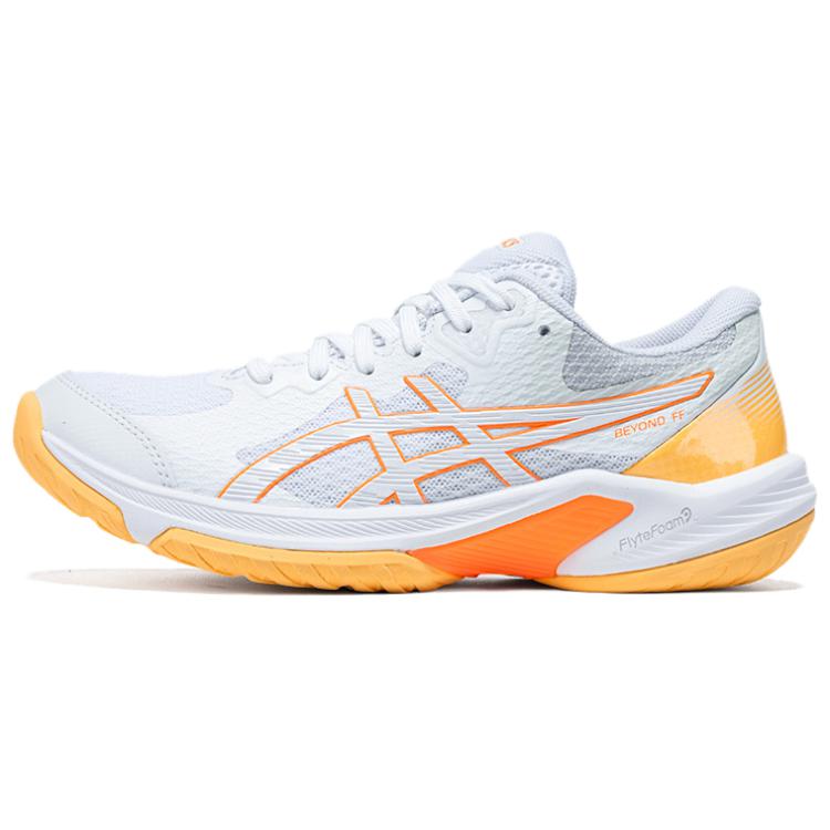 Asics Tpu Beyond Ff Breathable Training Outdoor Sports Shoes Women Sneakers White Orange BEYOND-FF