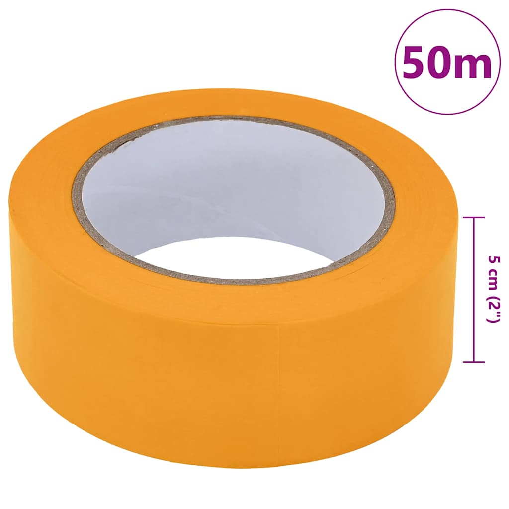 Painter s Masking Tape 6 pcs Yellow 50 mm x 50 m Paper