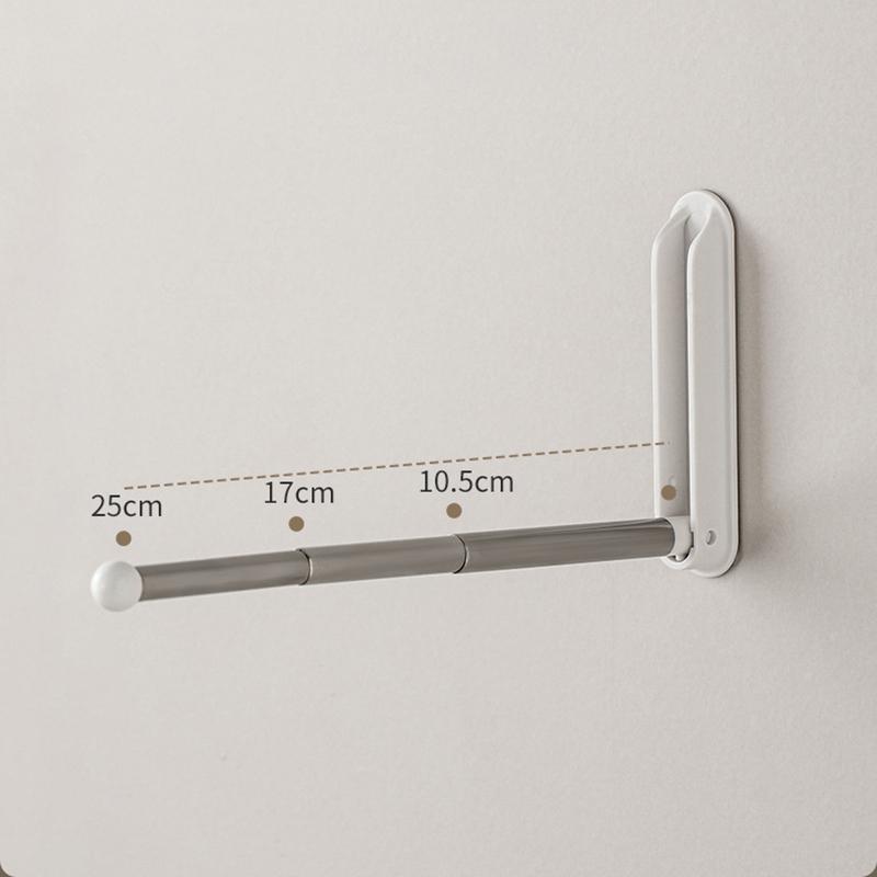 Clothes Hanger Organizer Wall Mounted Hanger Holder Retractable Hanger Holder Stand Space Saving Clips Clothing Storage Hook For