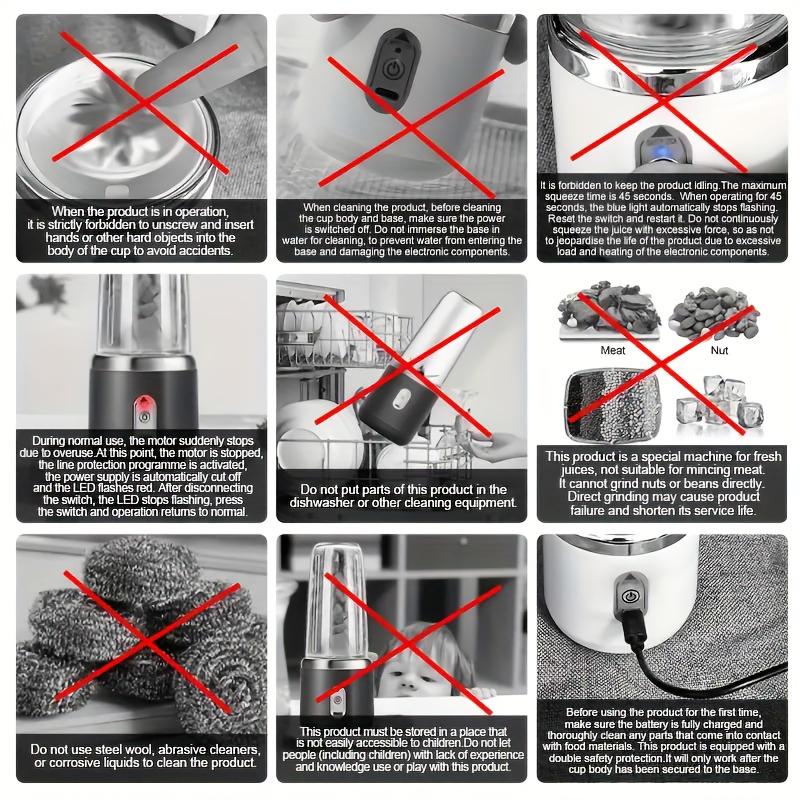 Bärbara Fruktjuicemixers Sommar Personlig Elektrisk Mini Flaska Hem USB 6 Blad Juicer Mugg Maskin För Kök