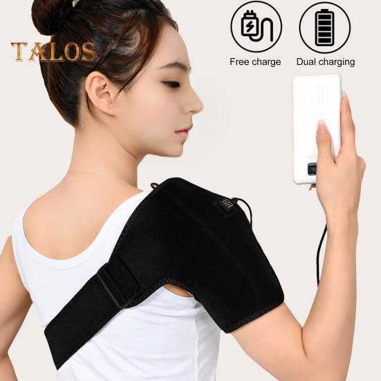 Beheiztes Schulterpolster, USB, 3 Temperatureinstellungen, einstellbar, für Männer und Frauen, zur Linderung von Schmerzen und Steifheit in der Schulter, elektrisches beheiztes Schulterpolster