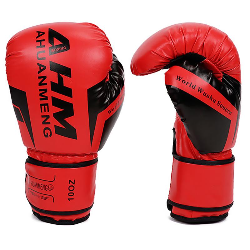 1 Pair Boxing Gloves Adults Women Men Boxing Sanda Gloves Unisex Boxing Training Exercise Leather Gloves Sports Protection Mitts