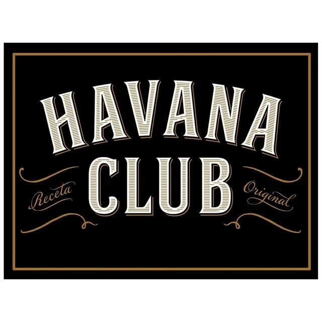 Havana Club Vintage Kovová Plechová Znamení Retro Nástěnná Dekorace pro Pánskou Jeskyni Domov Kavárna Zahrada Klub Bar Hospoda Železná Malba Umělecký Plakát