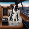 Dog Car Seat Soft Washable Pet Booster Car Seat with Safety Leash Plush Velvet Puppy Car Travel Carrier Bed for Small Medium Large Dogs