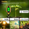 4 In 1 Digital Ph Soil Tester Lcd Display Multifunctional Fast Accurate Water Moisture Temperature