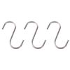 20PCS Multi-Use S Shaped Hooks Smooth Surface S Hanger Hook Stainless Steel Hangers  Bathroom